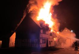 Gebäudebrand Altstrimmig