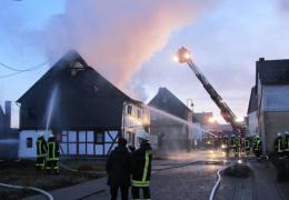 Gebäudebrand Altstrimmig