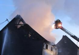 Gebäudebrand Altstrimmig