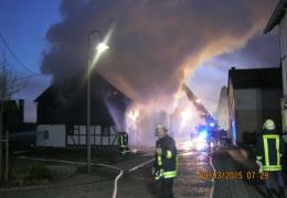 Gebäudebrand Altstrimmig