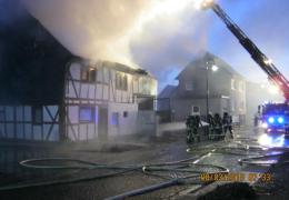 Gebäudebrand Altstrimmig