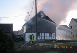 Gebäudebrand Altstrimmig