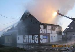 Gebäudebrand Altstrimmig