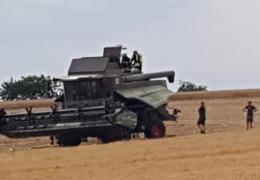 Mähdrescher Brand