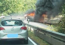 B1 PKW Brand erhöht auf B2 Kleintransporter Brand